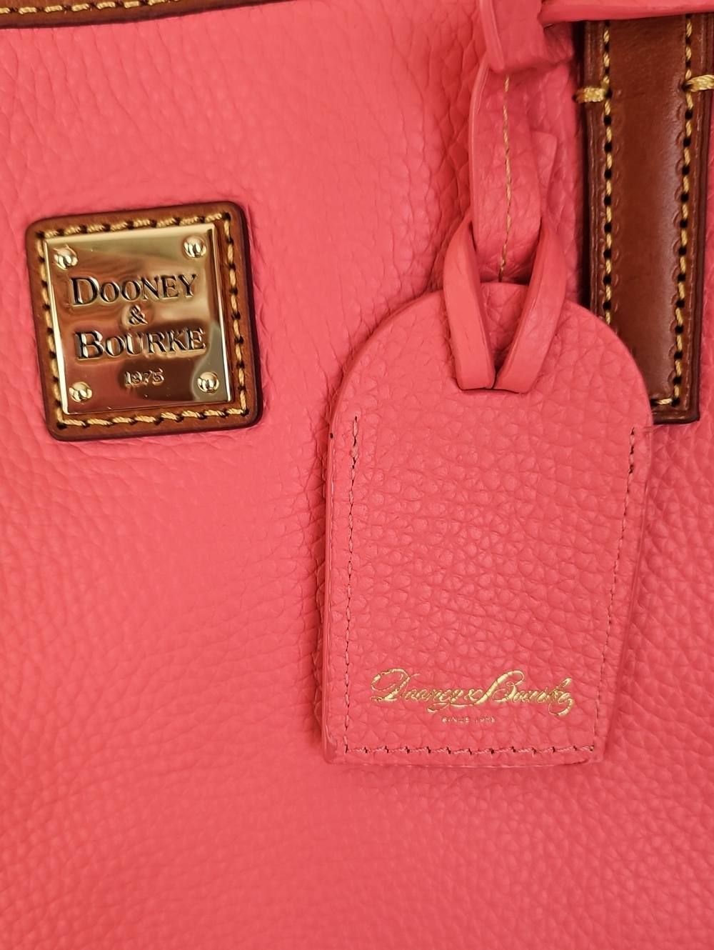 🌺 BIG WEEKEND SALE Dooney & Bourke Bubble Gum Charleston Pebble Leather Shopper - Picture 10 of 16